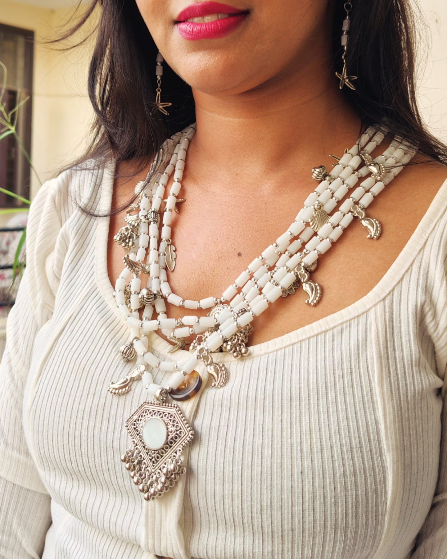Sea Goddess Tribal Necklace Set