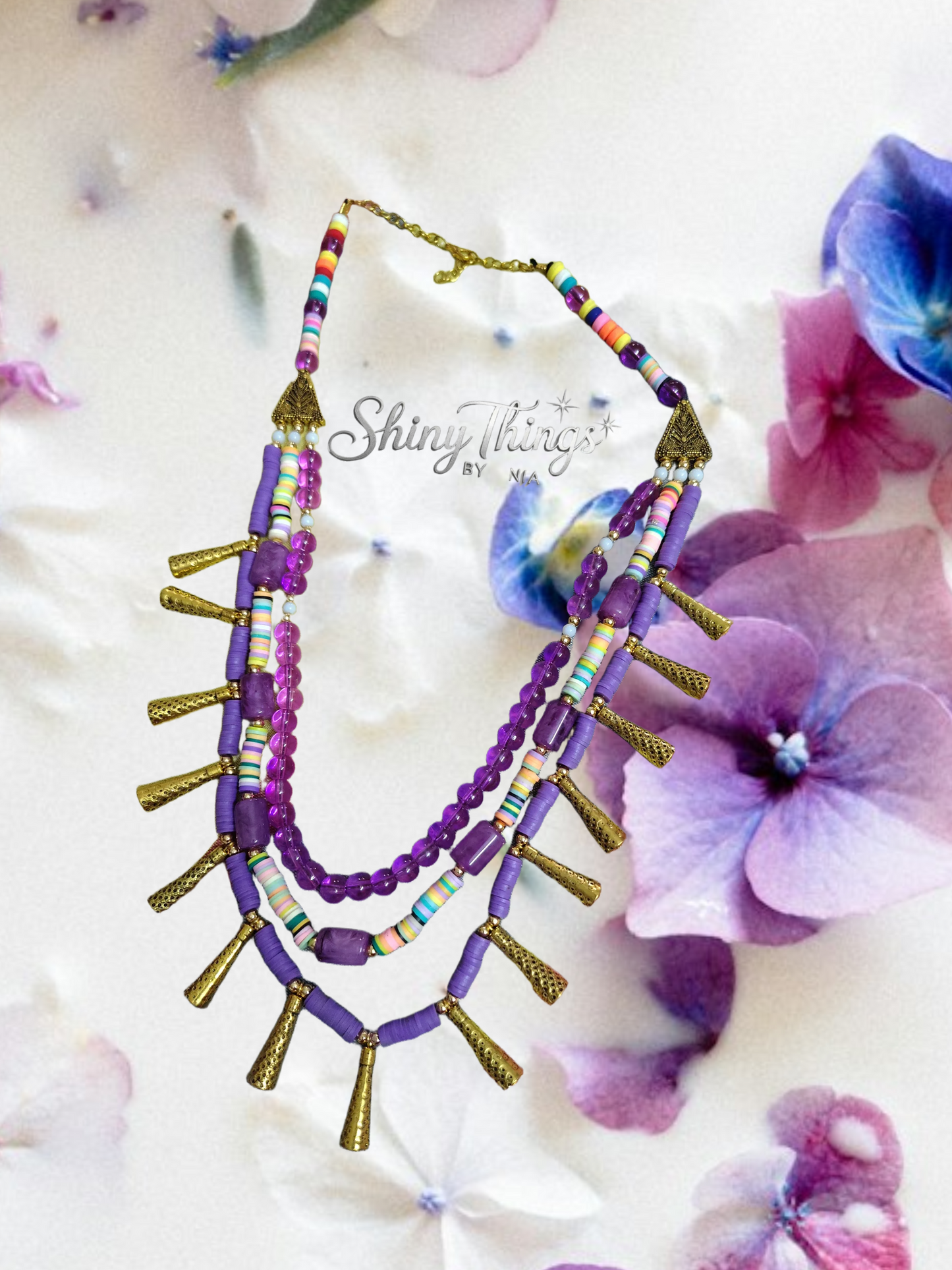 Nomadic Bloom Layered Tribal Necklace