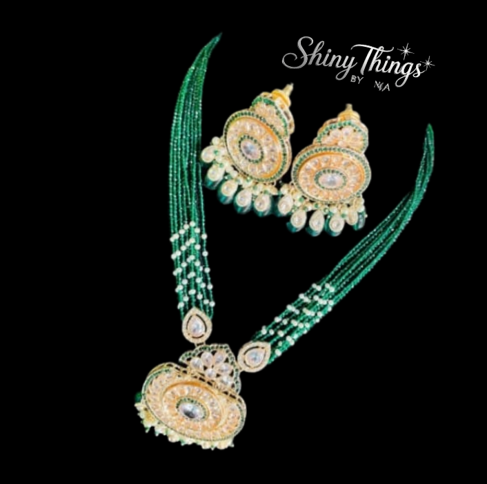 Royal Maroon Bloom Kundan Necklace