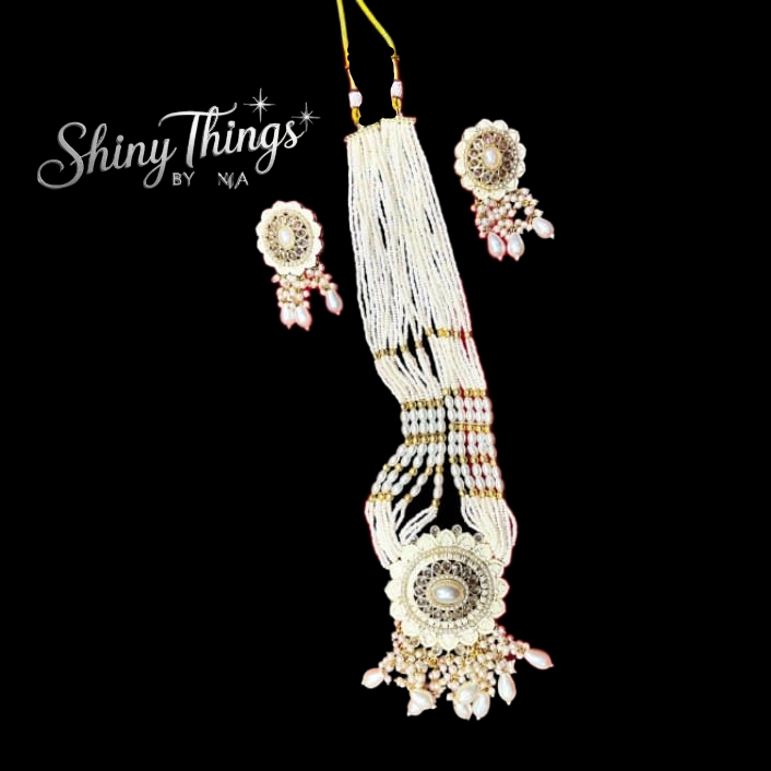 Royal Maroon Bloom Kundan Necklace