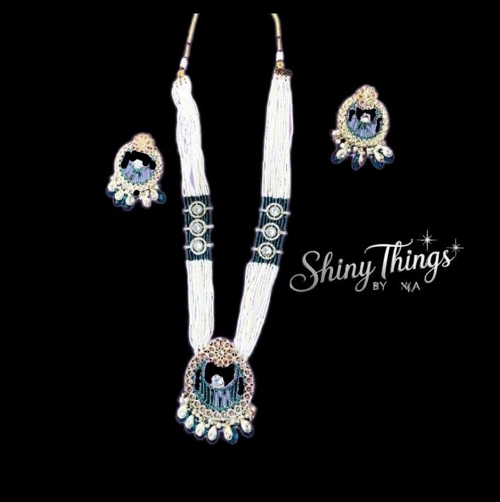 Royal Maroon Bloom Kundan Necklace