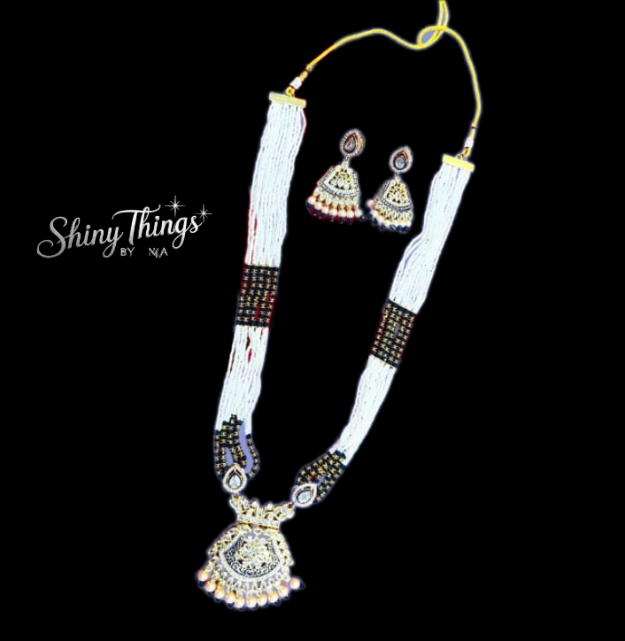Royal Maroon Bloom Kundan Necklace