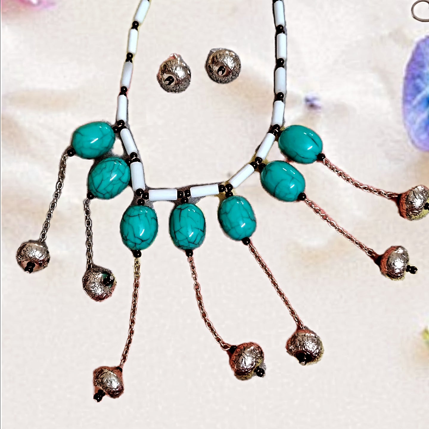 Ocean Whispers Tribal Necklace Set
