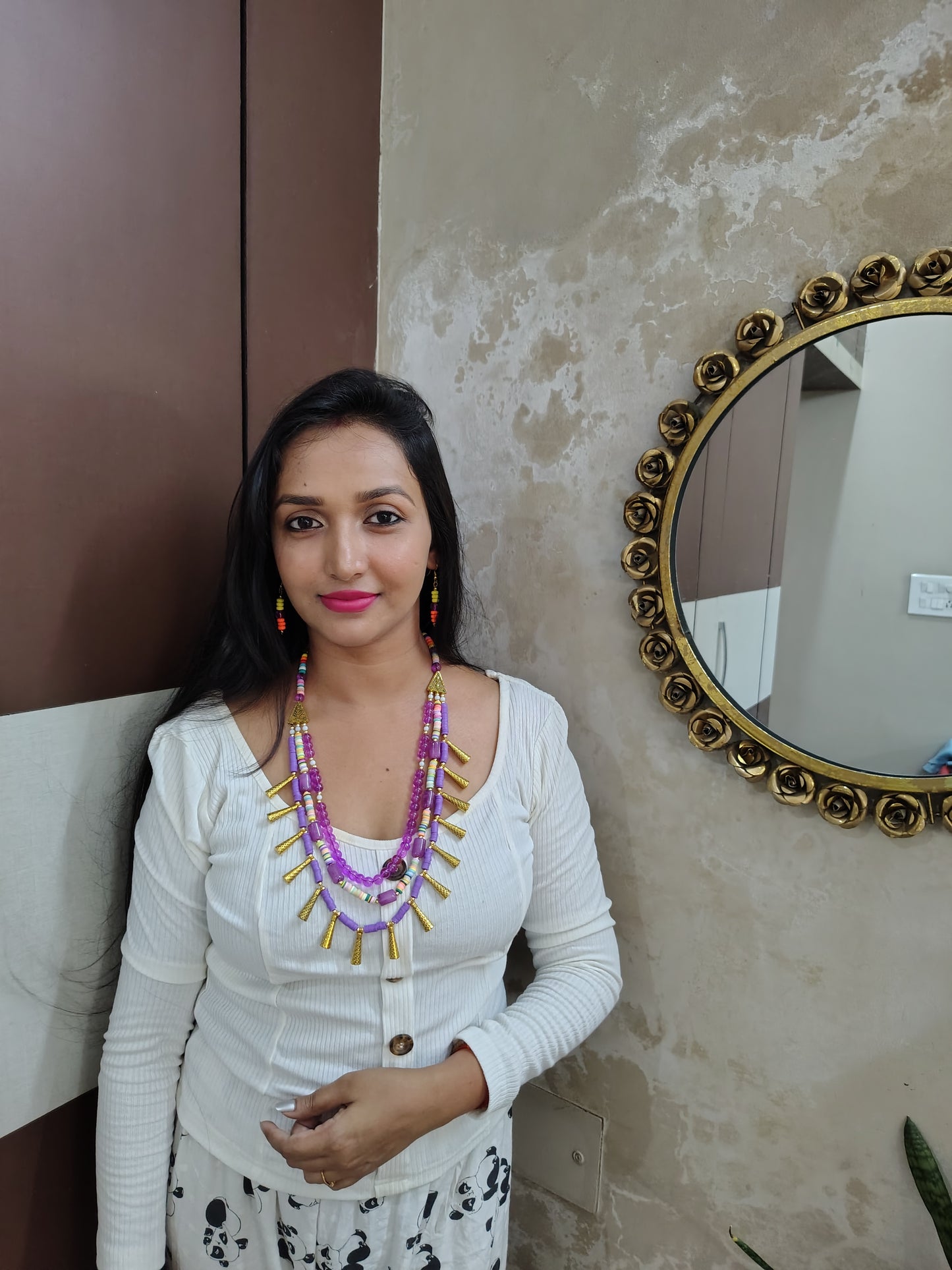 Nomadic Bloom Layered Tribal Necklace