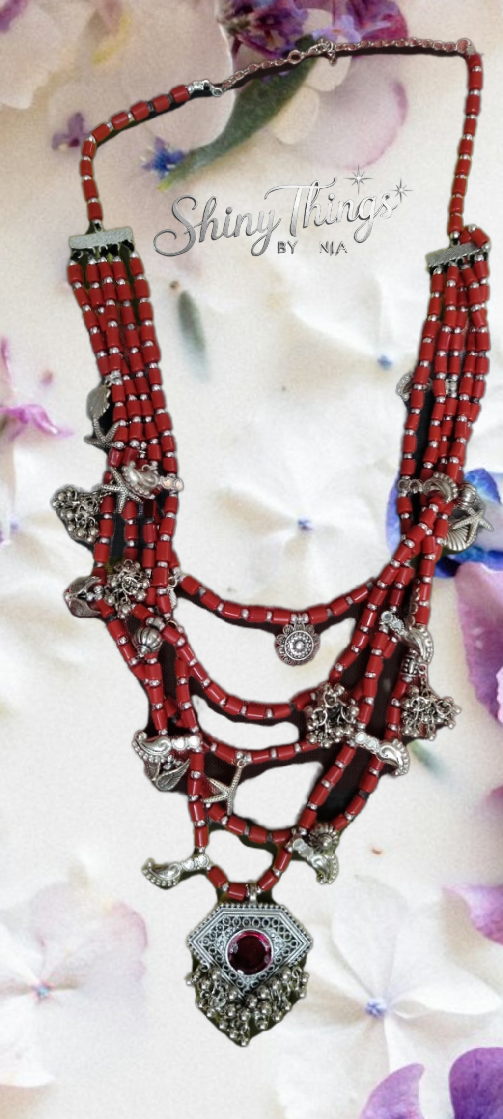 Desert Queen Oxidized Tribal Necklace